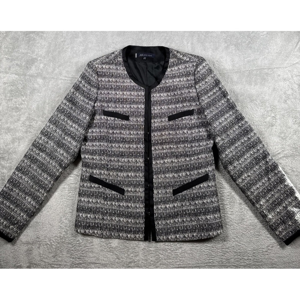 Anne Klein Jacket Womens 1Black And White Jacket Size 12